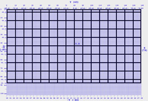 Astrocade BASIC Screen Layout - 88 x 160 Graph Paper